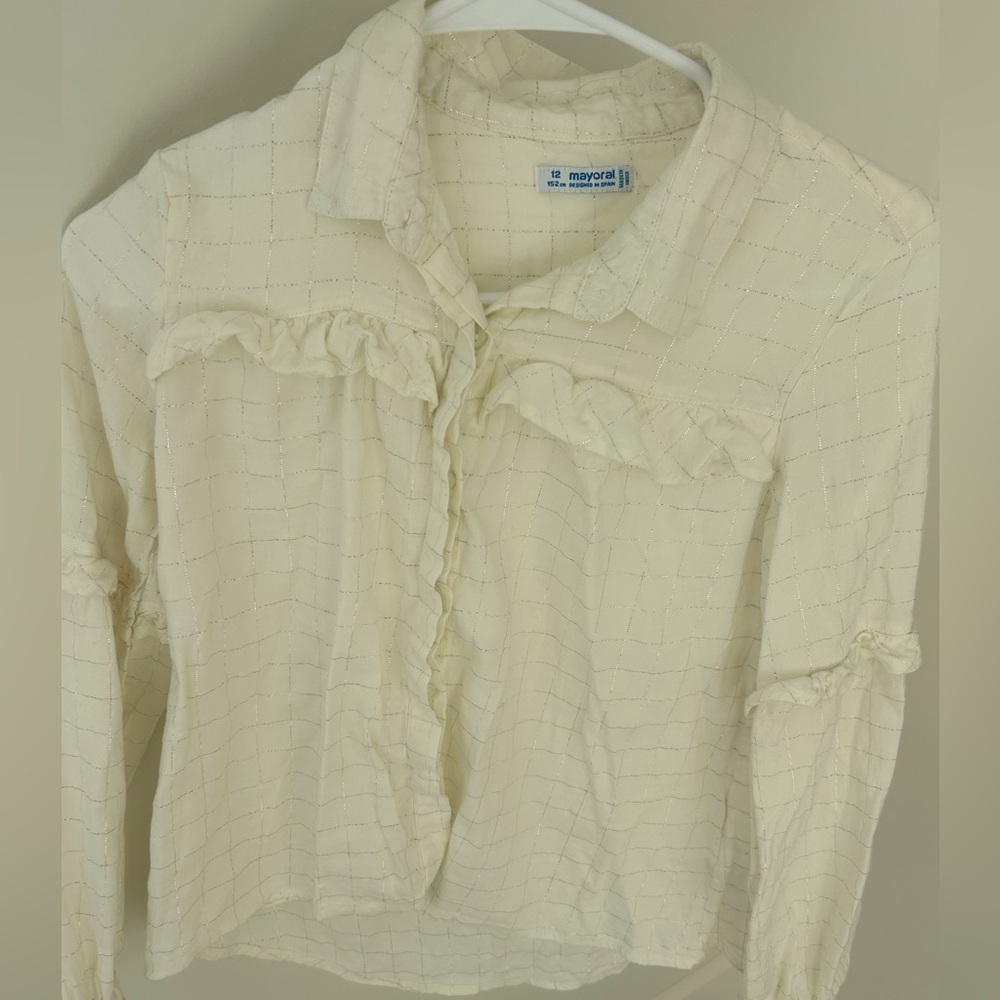 Girls Mayoral Button Down Blouse